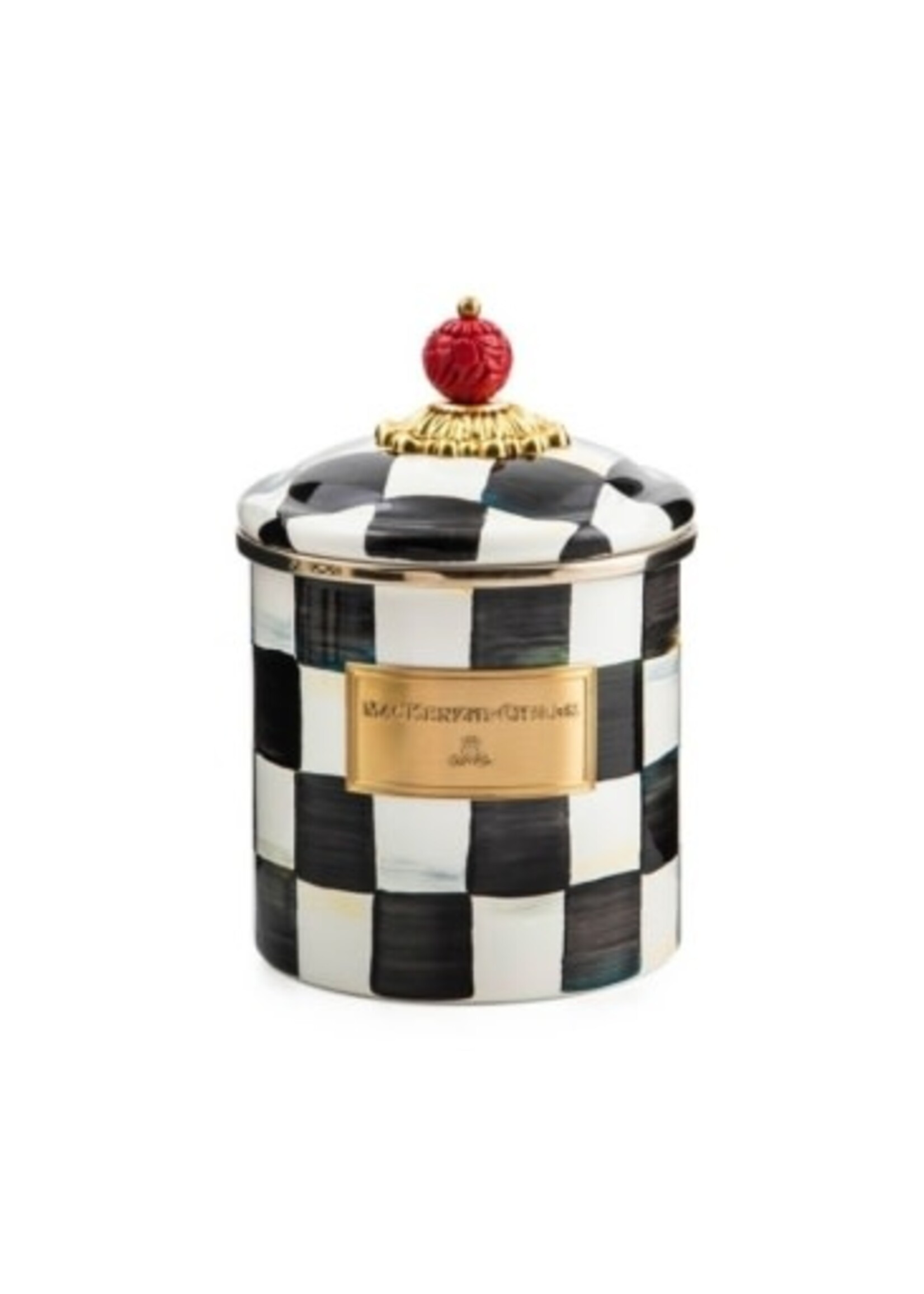 MacKenzie-Childs Courtly Check Small Canister