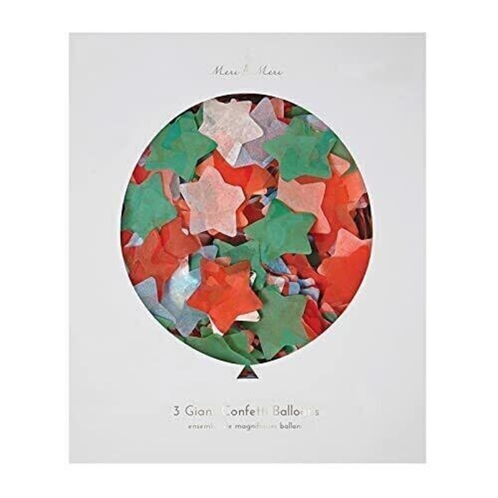Meri Meri Giant Festive Star Confetti Balloon