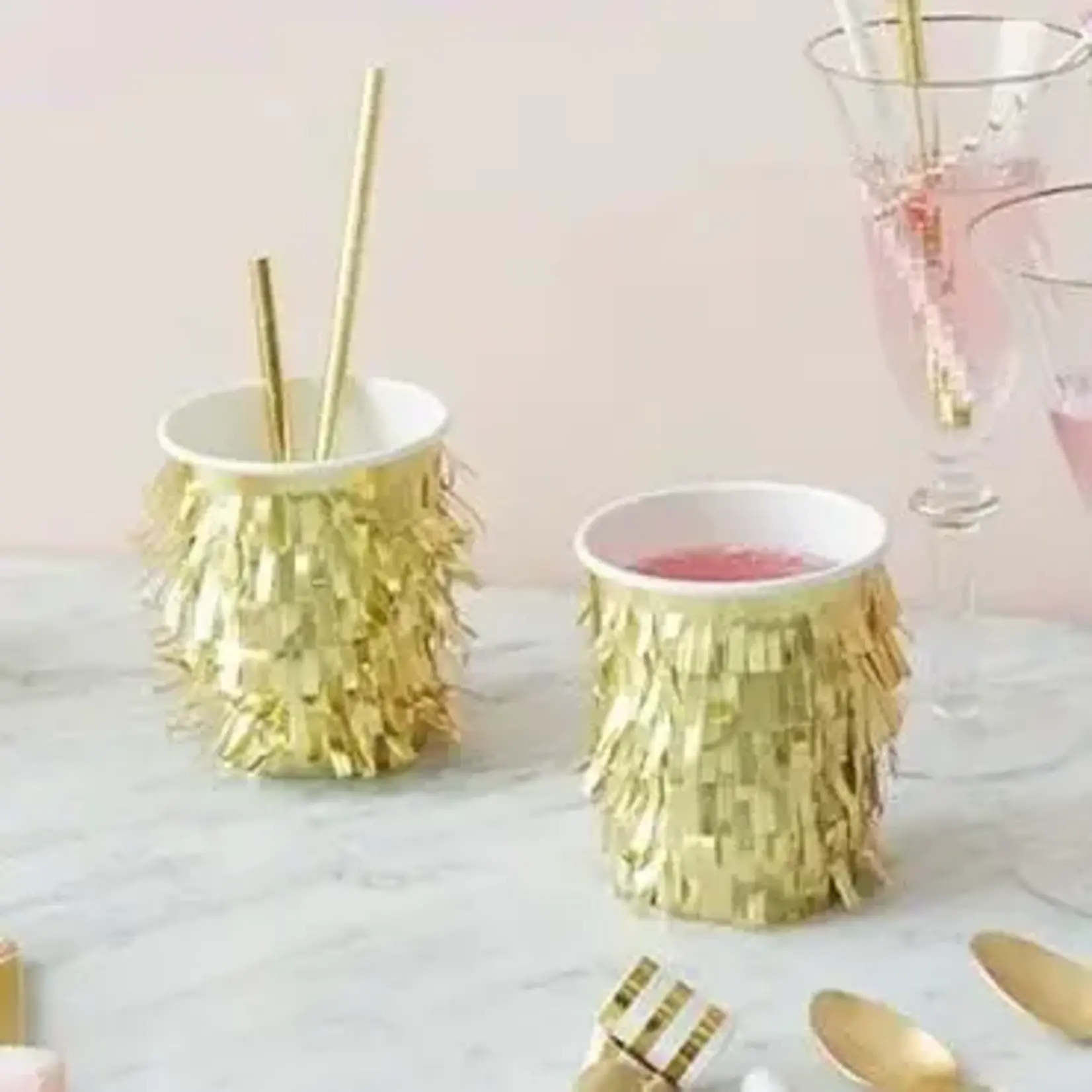 Meri Meri Gold Fringe Party Cups