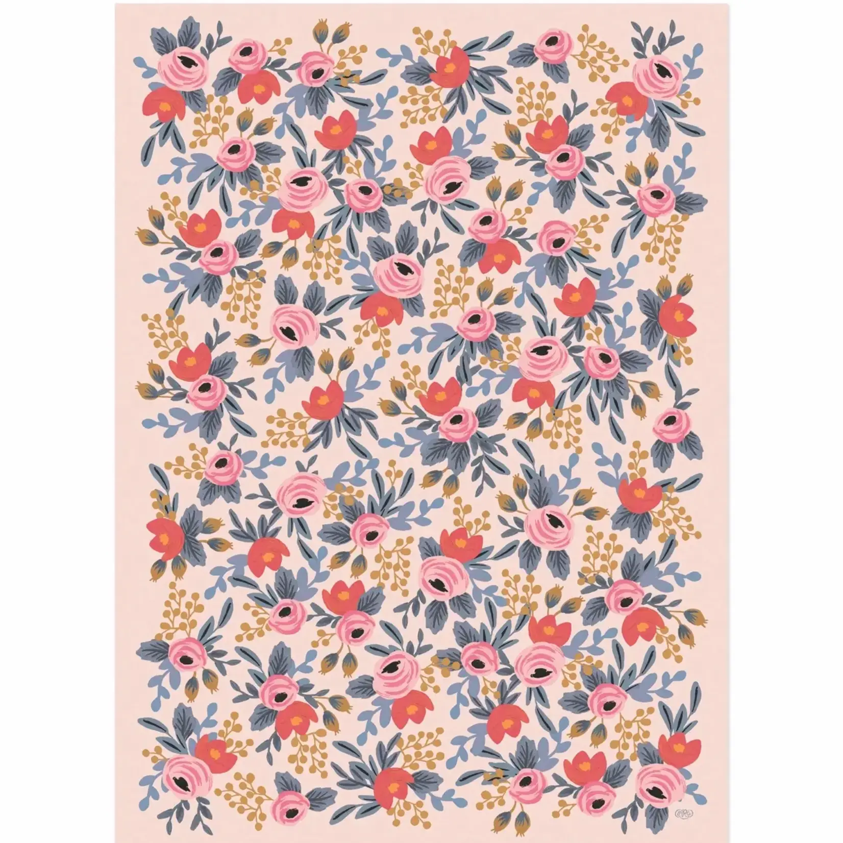 Rifle Paper Company Roll of 3 Blushing Rosa Wrapping Sheets
