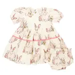 Pink Chicken Baby Girls Maribelle Dress Set - Bunny Friends