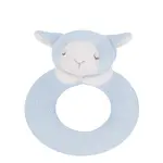 Blue Lamb Ring Rattle