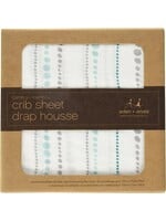 Azure Bead Silky Crib Sheet