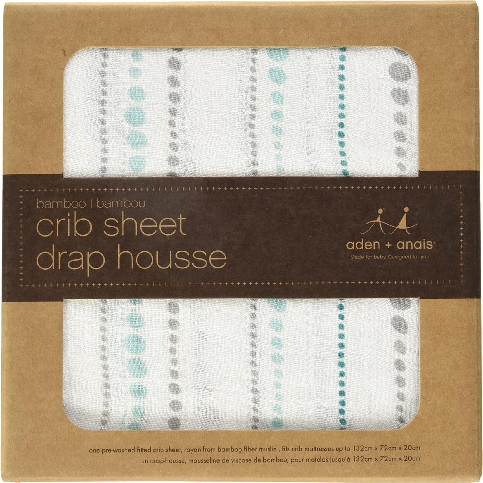 Azure Bead Silky Crib Sheet
