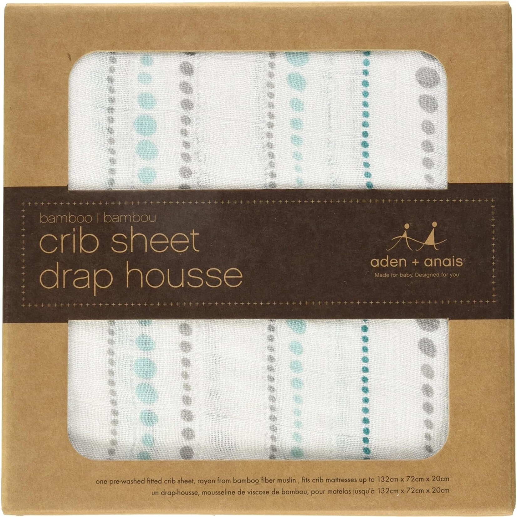 Azure Bead Silky Crib Sheet