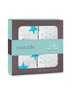 Fluro Blue Classic Swaddle 2 pk