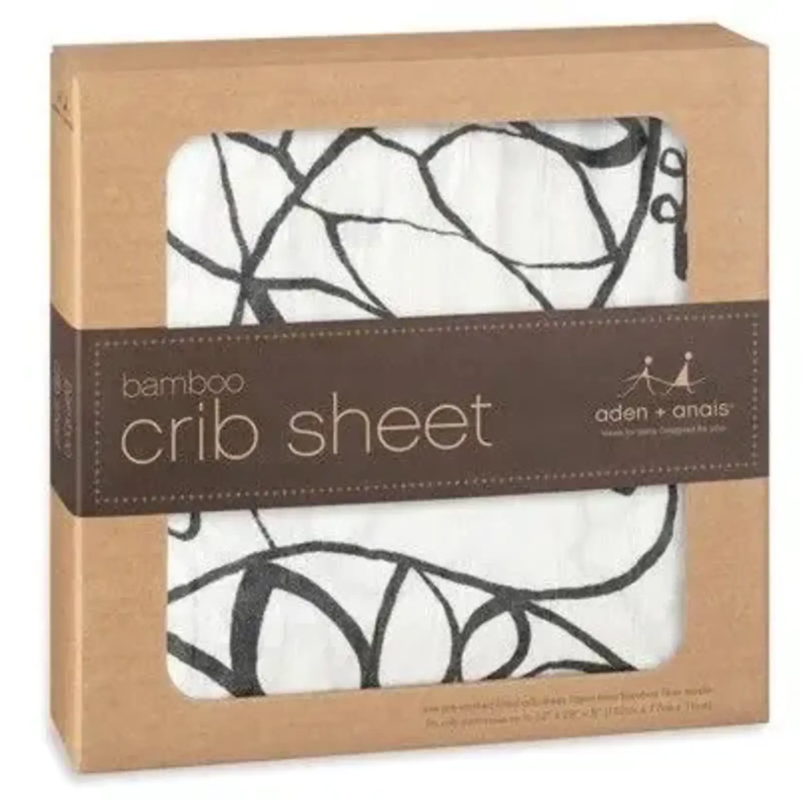 Moonlight Leafy Silky Crib Sheet