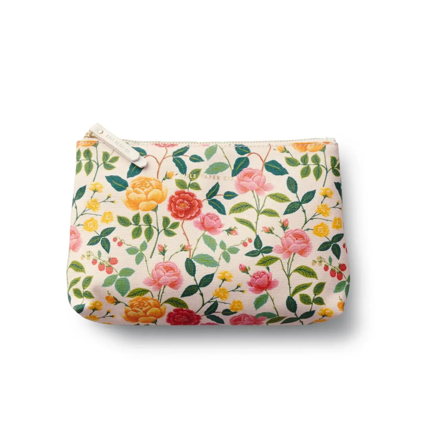 Rifle Paper Company Roses Set of 2 Zippered Pouch Set
