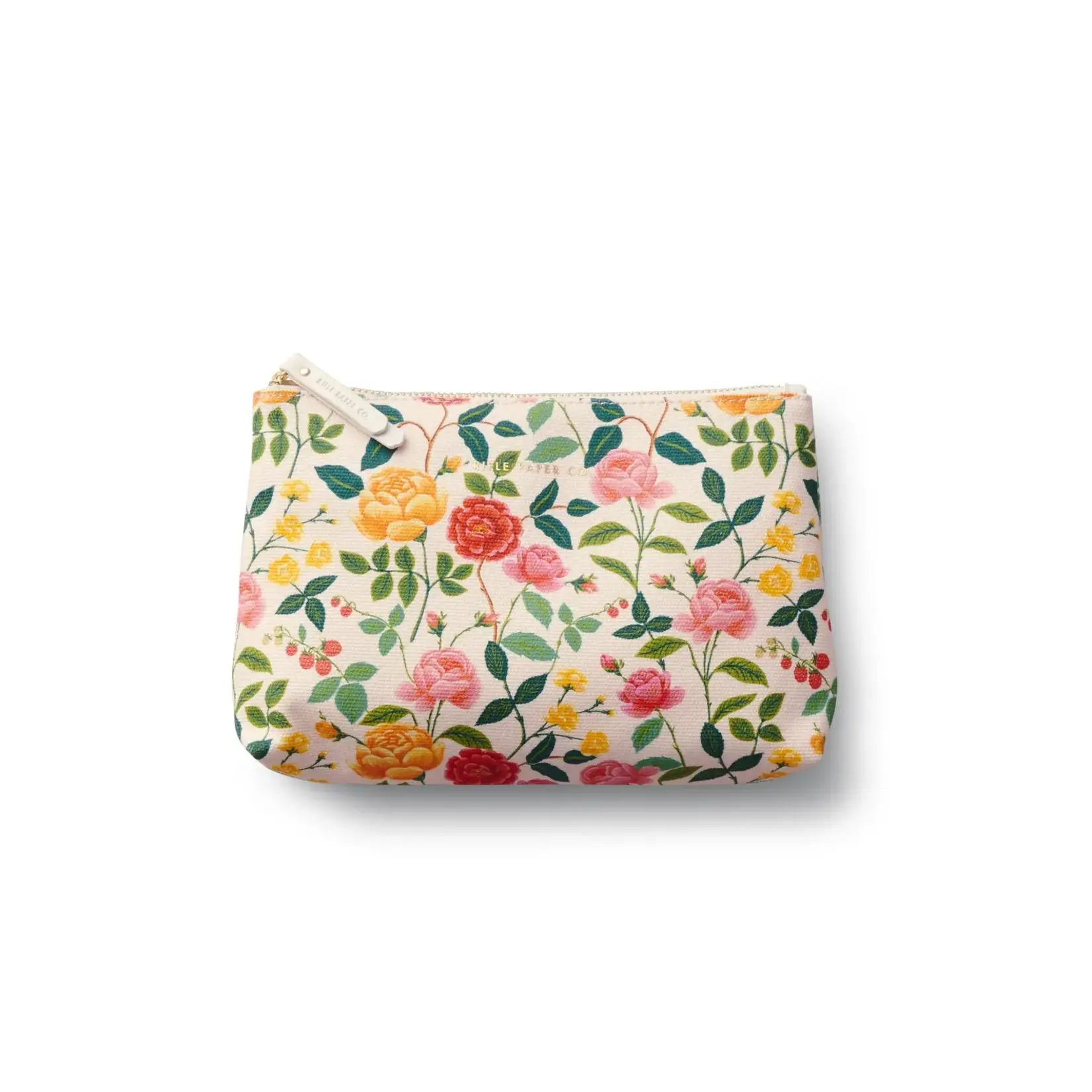 Rifle Paper Company Roses Set of 2 Zippered Pouch Set