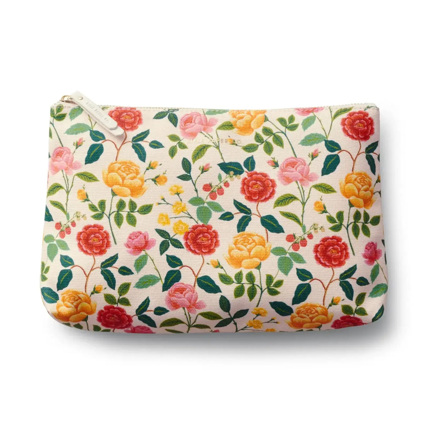 Rifle Paper Company Roses Set of 2 Zippered Pouch Set