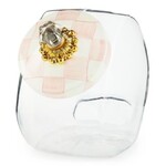 MacKenzie-Childs cookie jar with rosy check lid