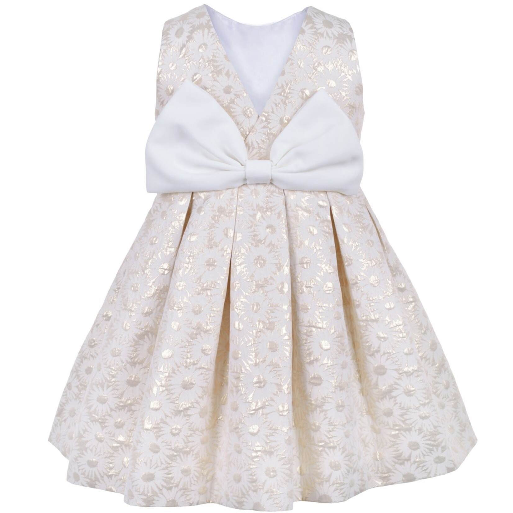 Hucklebones Metallic Daisy Bodice Dress 2Y