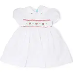 White Dress w/ Smocking 24M