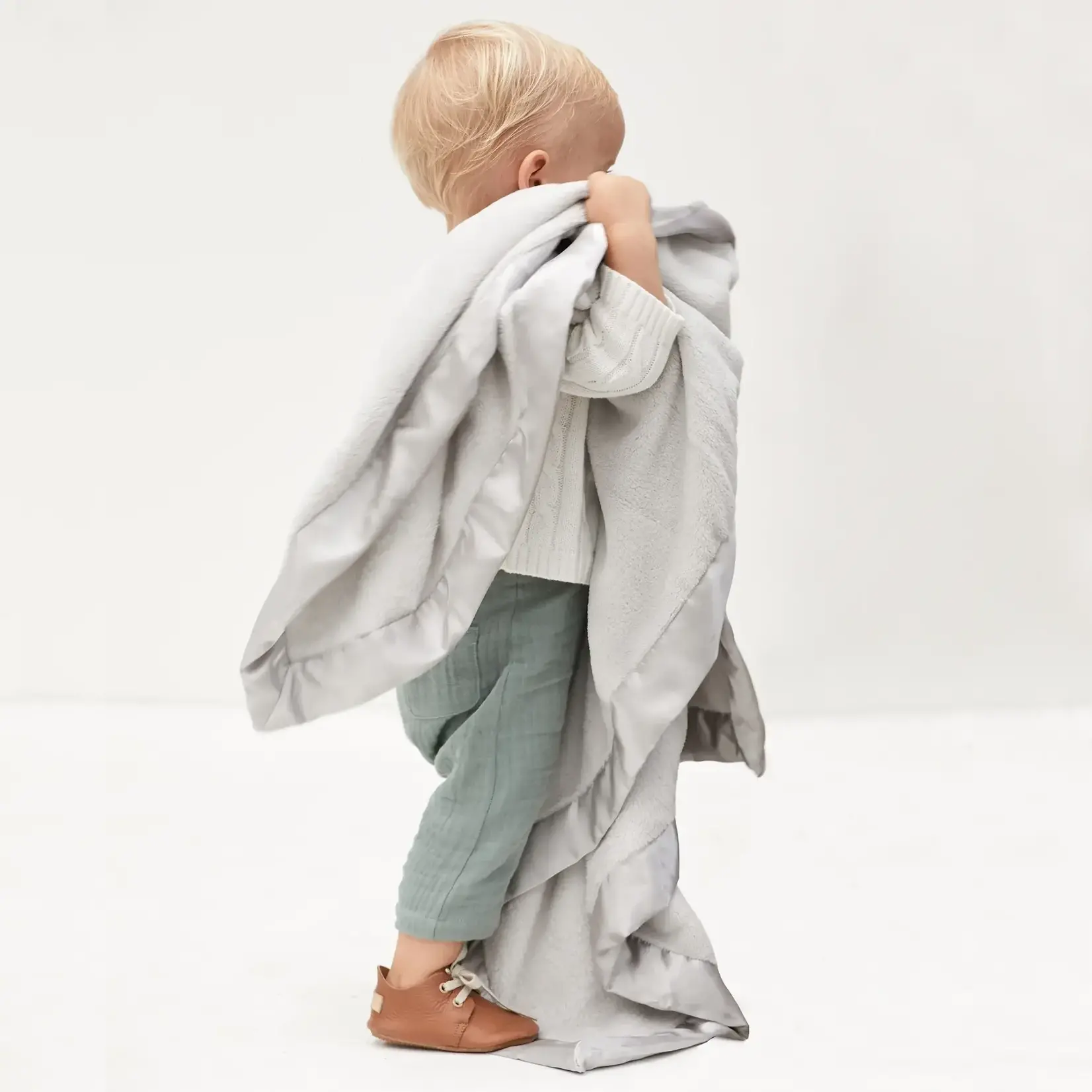 Elegant Baby Coral Fleece Blanket - Gray