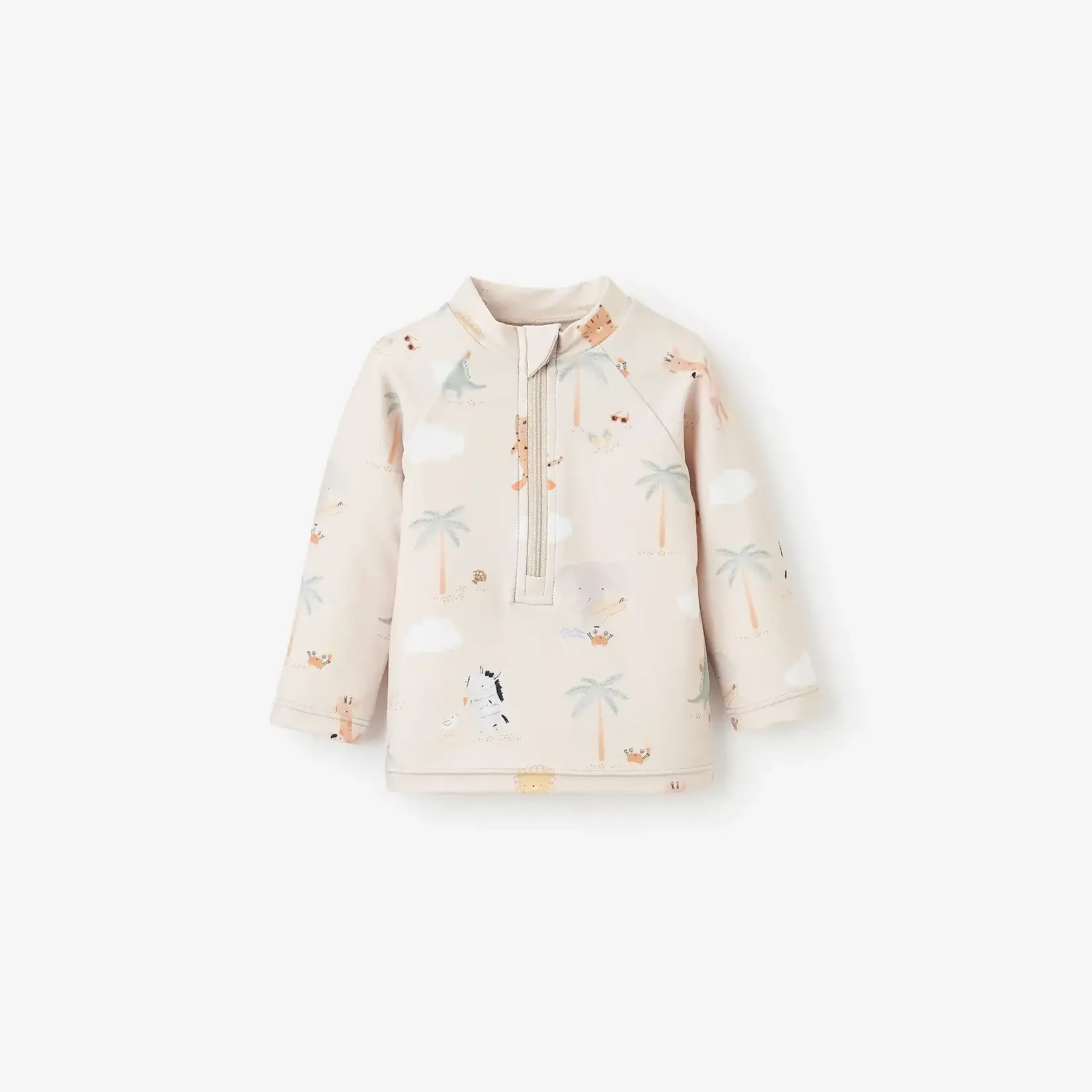 Elegant Baby Seaside Safari Rash Guard 9 -12M - Rainy Day