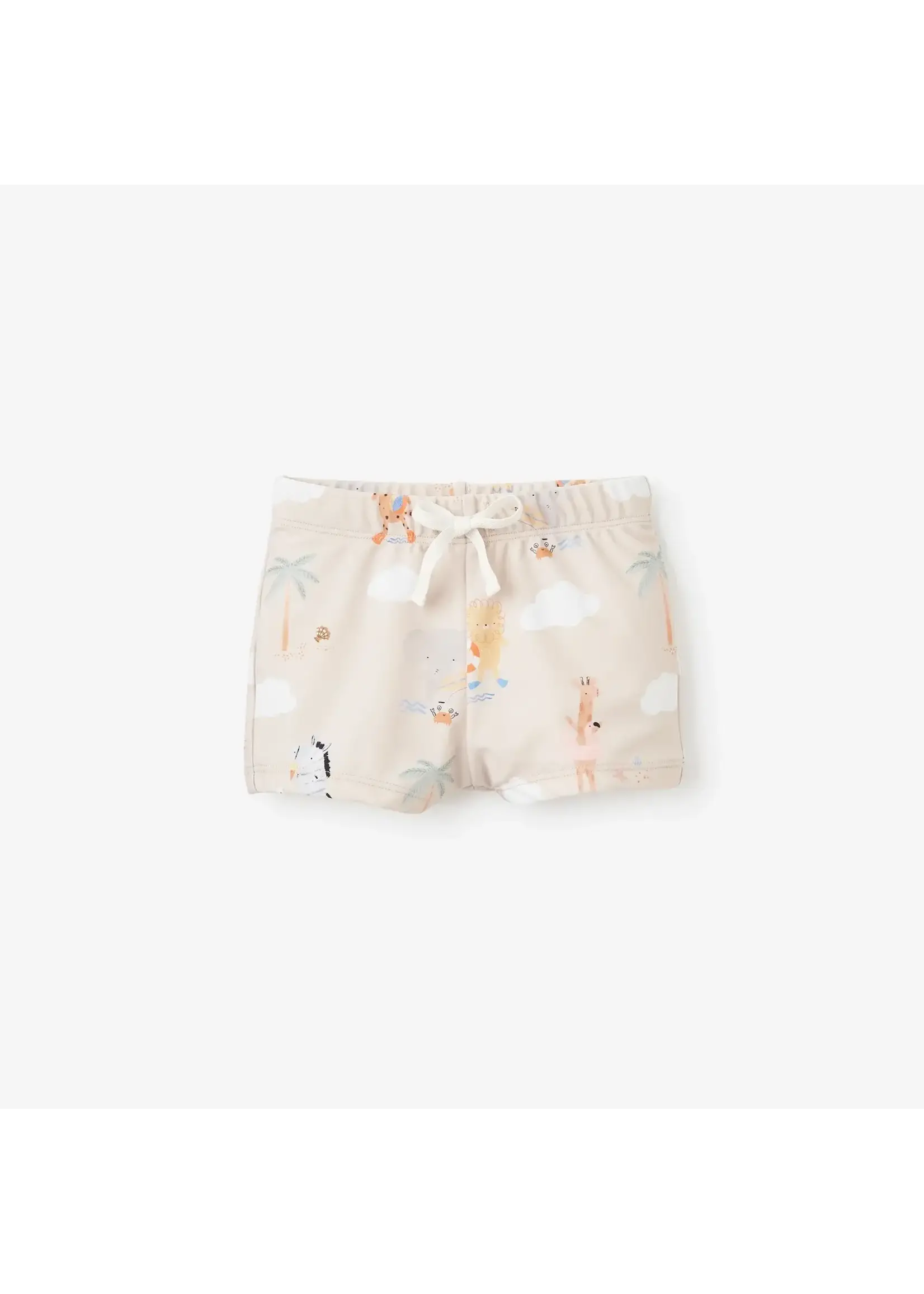 Elegant Baby Seaside Safari Swim Shorts 3-6 M - Rainy Day