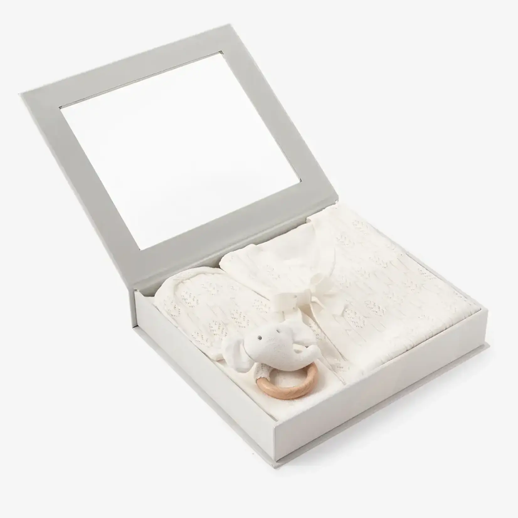 Elegant Baby Layette Giftbox Set 0-3M- White