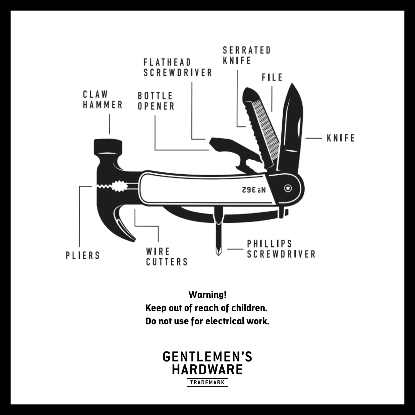 Gentleman's Hardware Hammer Multi-Tool