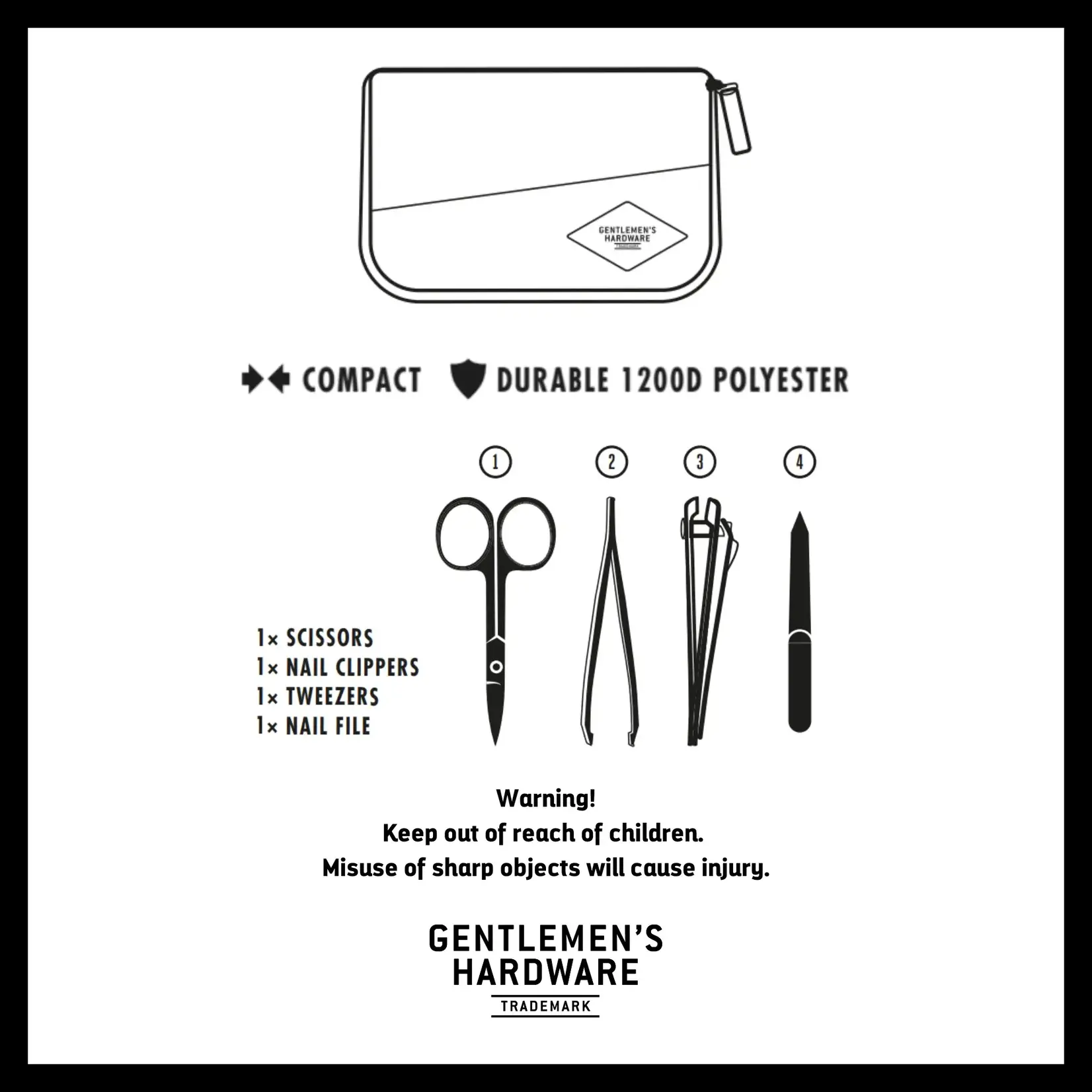 Gentleman's Hardware Manicure Kit