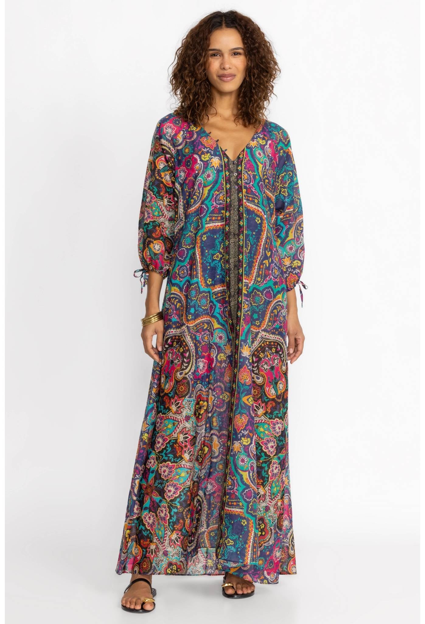 Johnny Was Hannah Long Dress - Blue Leaf Houston Johnny Was Hannah Long Dress - Blue Leaf Houston