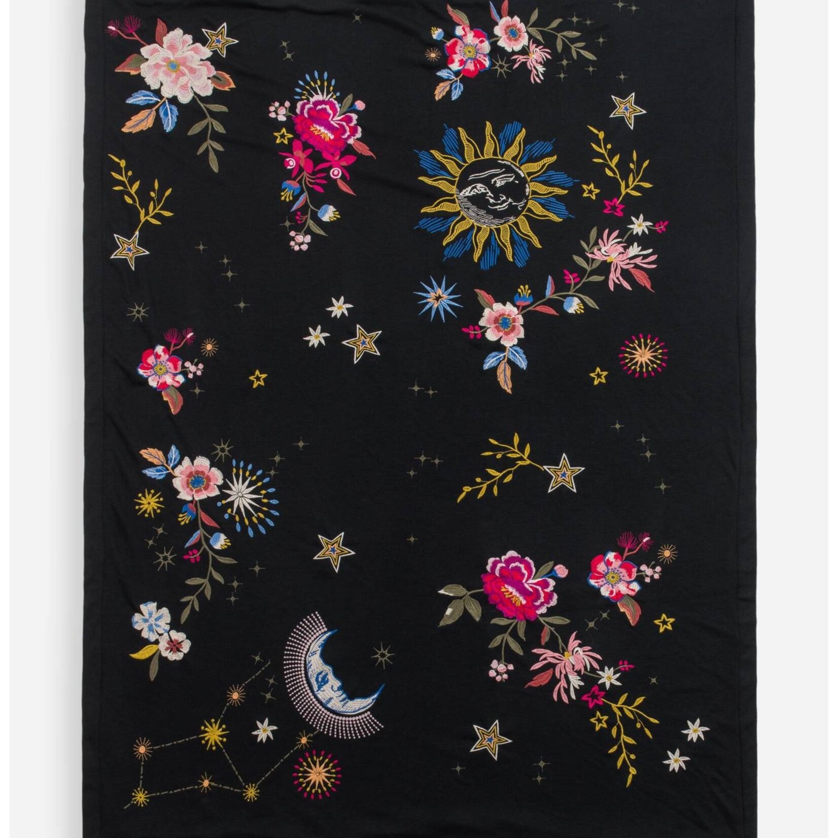 Johnny Was Celestin Throw Blanket - Black