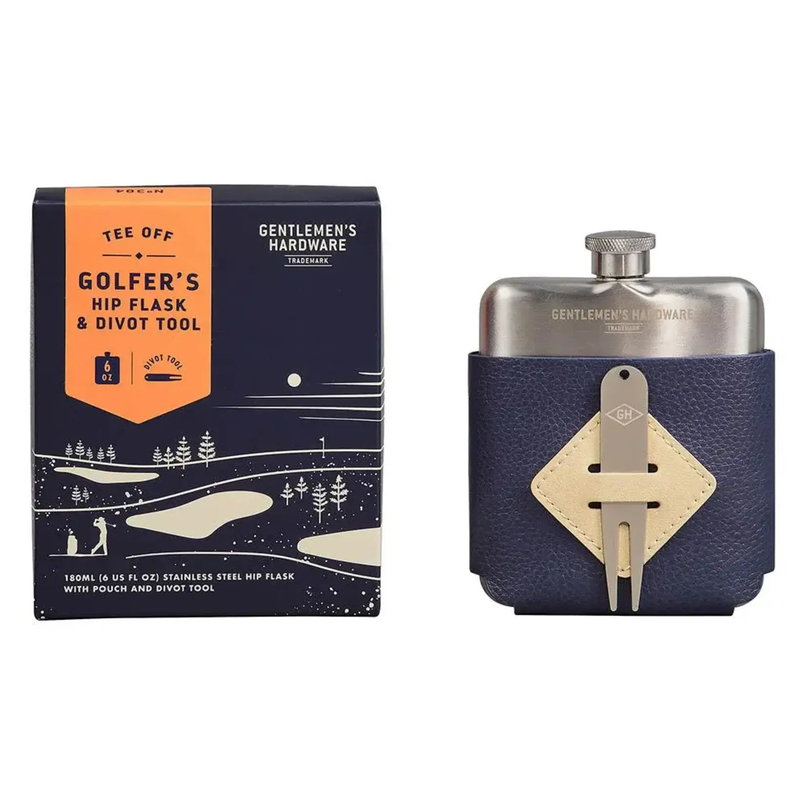 Gentleman's Hardware Golfer's Hip Flask & Divot Tool Set