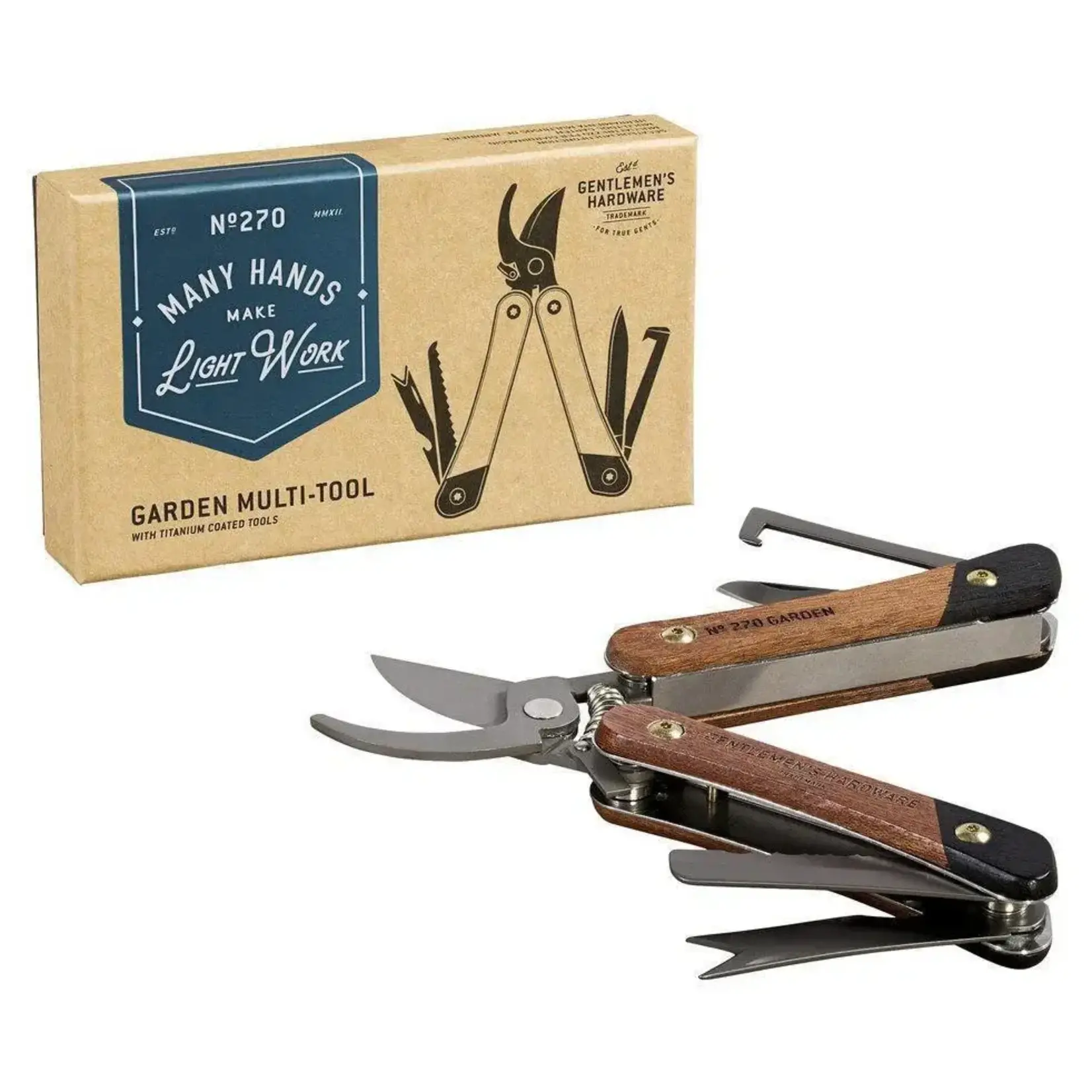 Gentleman's Hardware Garden Multi-Tool in Kraft Packaging