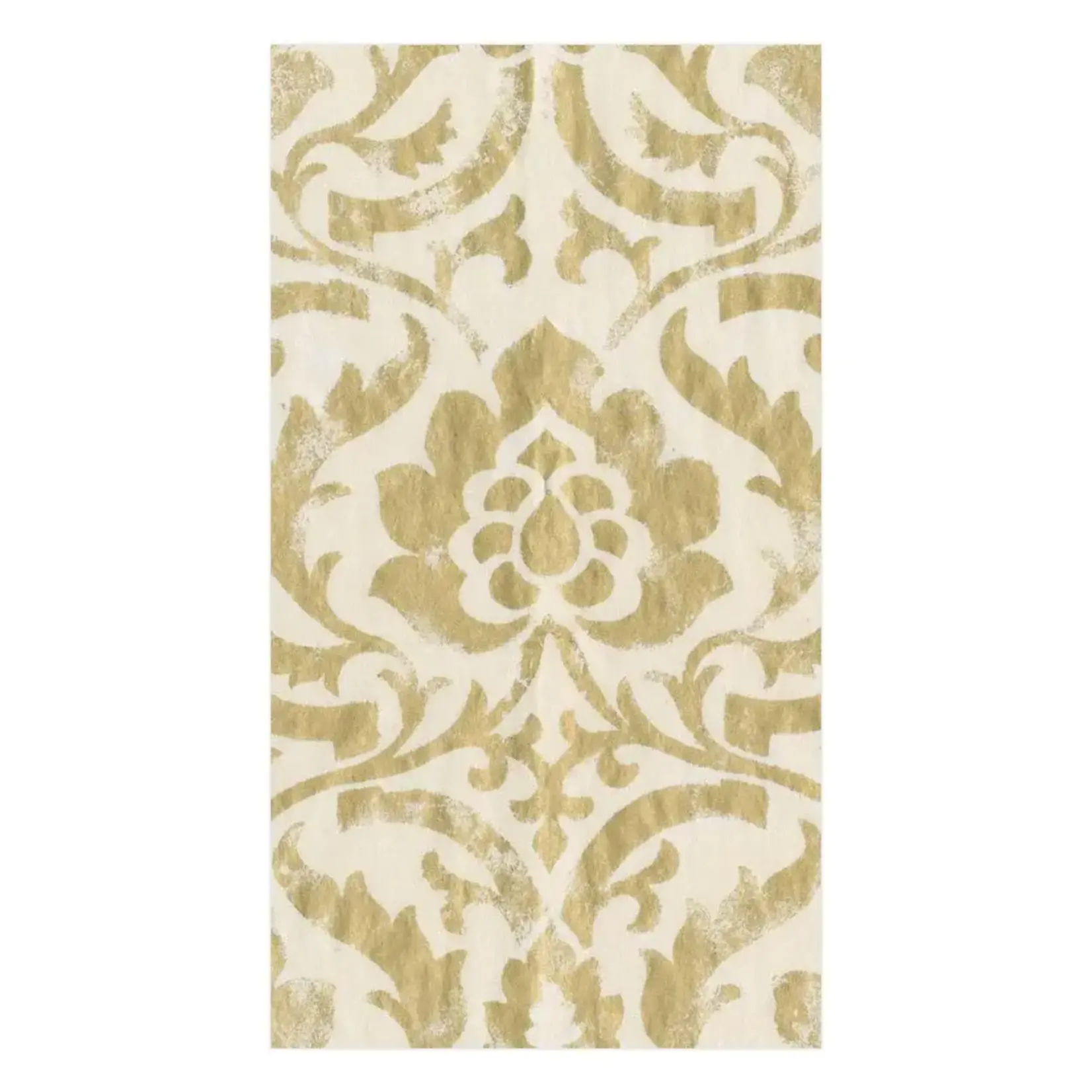 Caspari Baroque Paper Guest Towel 15 Ct - Ivory