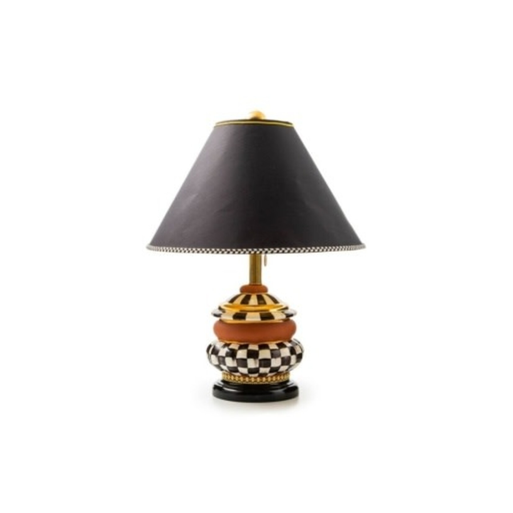MacKenzie-Childs groovy table lamp - courtly check