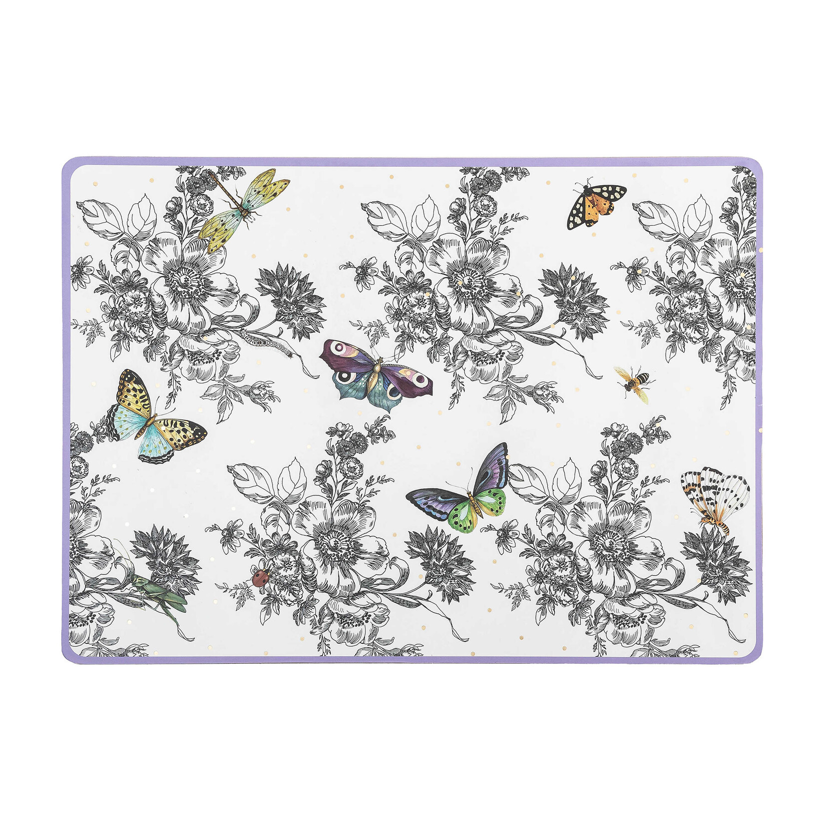 MacKenzie-Childs butterfly toile cork back placemats - set of 4
