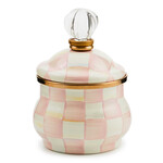 MacKenzie-Childs Rosy Check Lidded Sugar Bowl