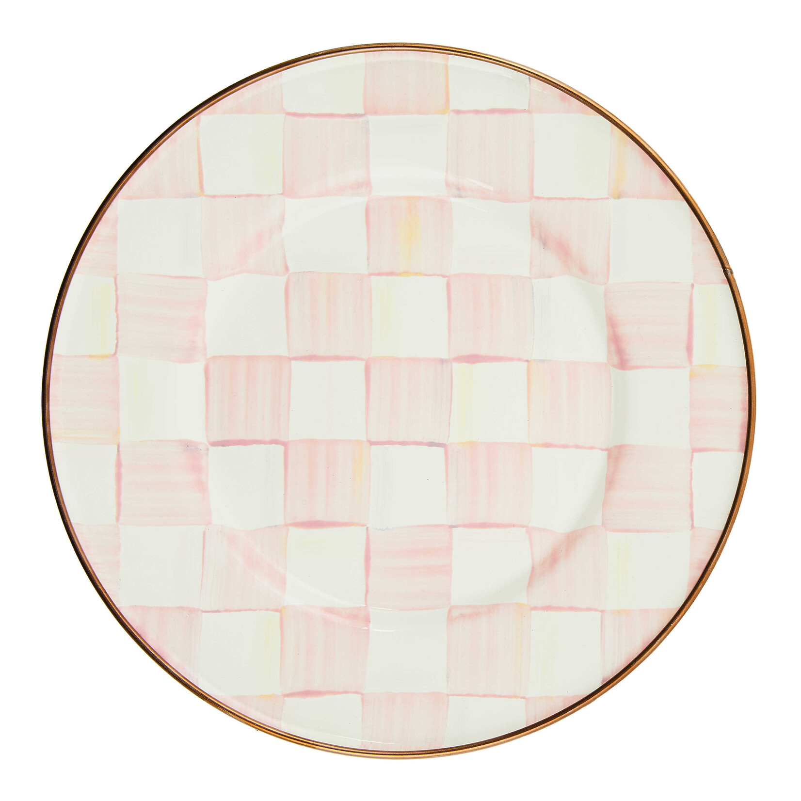 MacKenzie-Childs rosy check salad/dessert plate