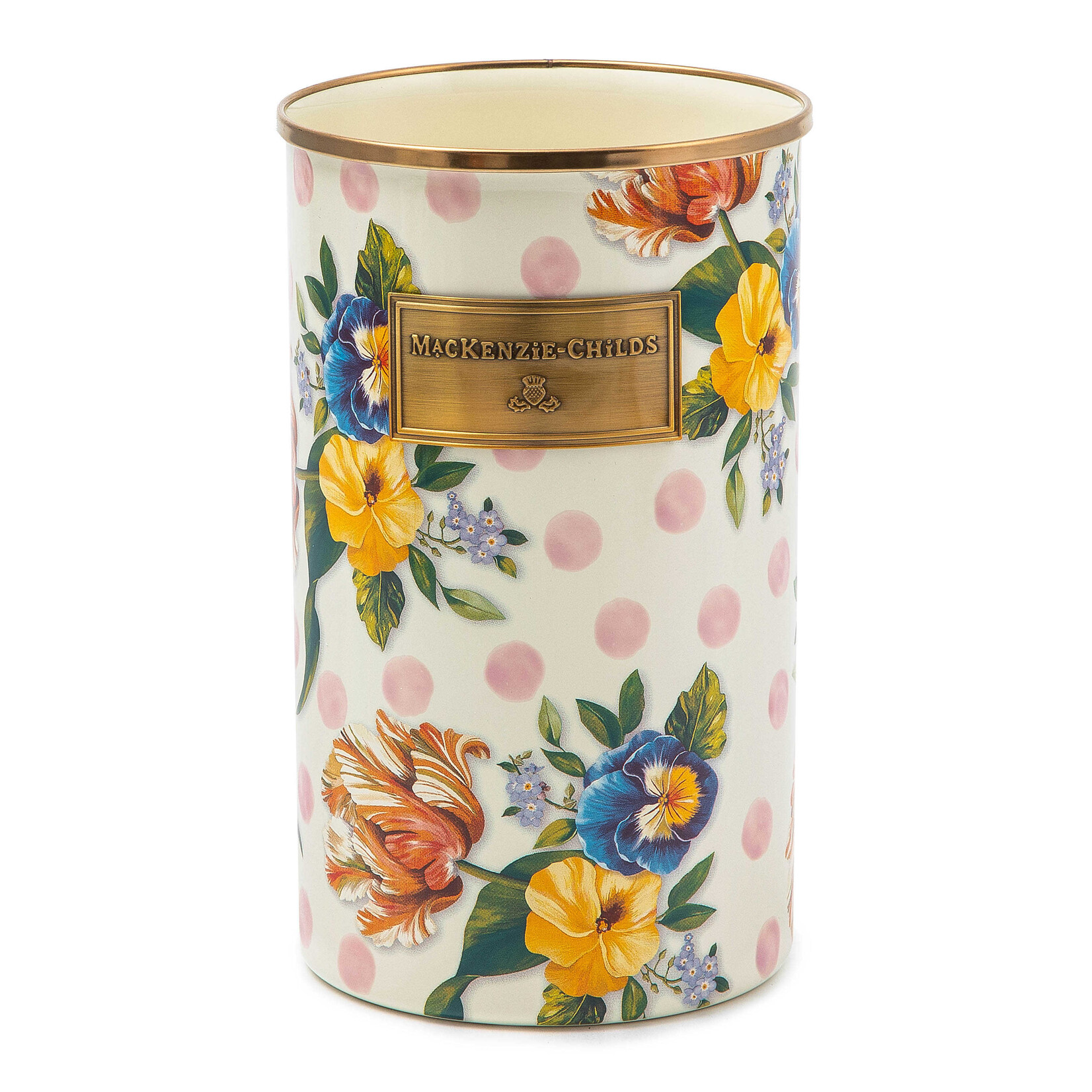 MacKenzie-Childs Wildflowers Pink Utensil Holder
