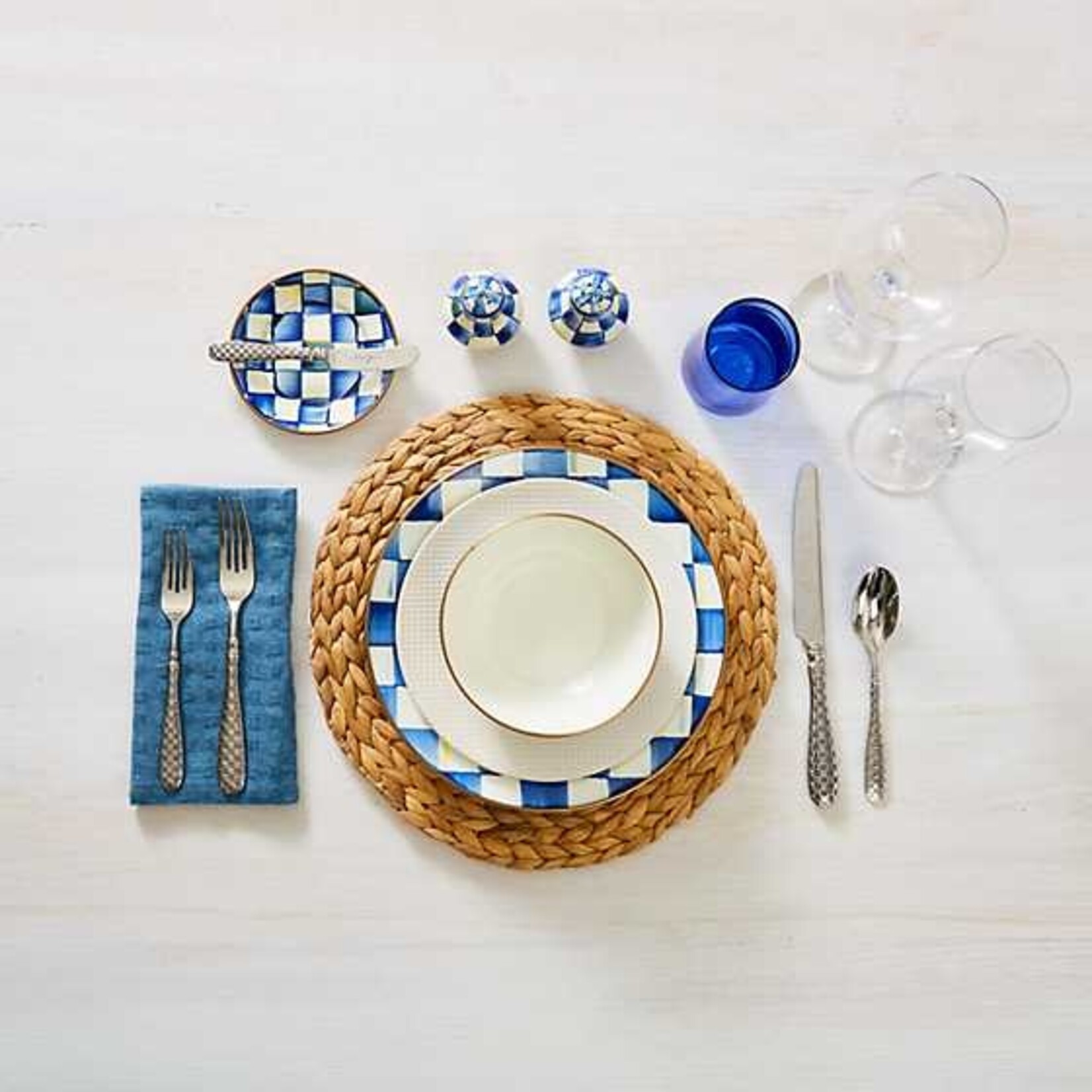 MacKenzie-Childs Check Flatware 5-Piece Place Setting