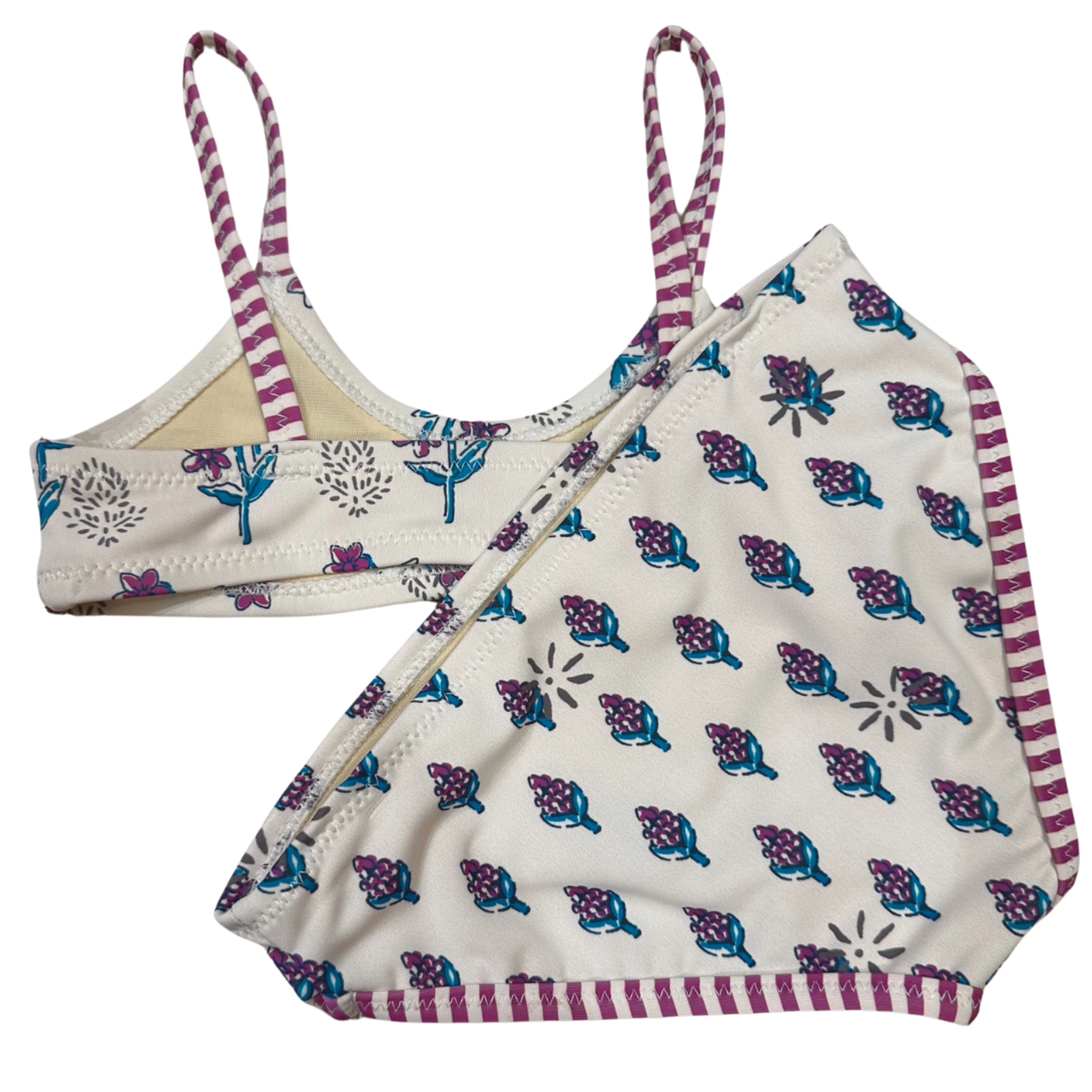 Pink Chicken Antique White Poppy Bikini 2Y