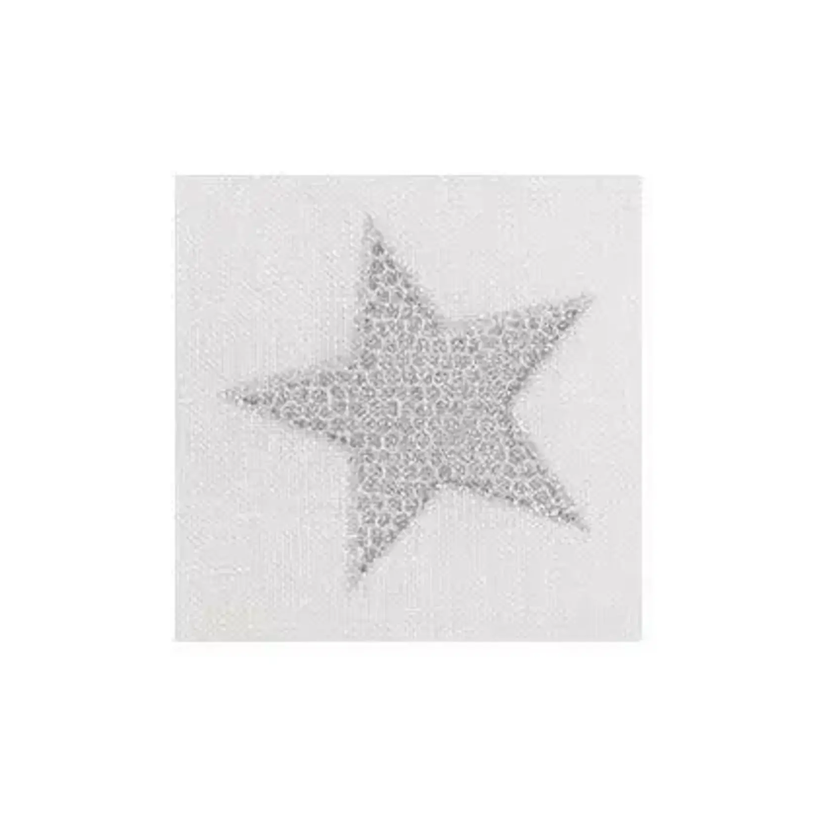 Mode Living Starry Night Napkins 20" x 20" Set of 4 Silver