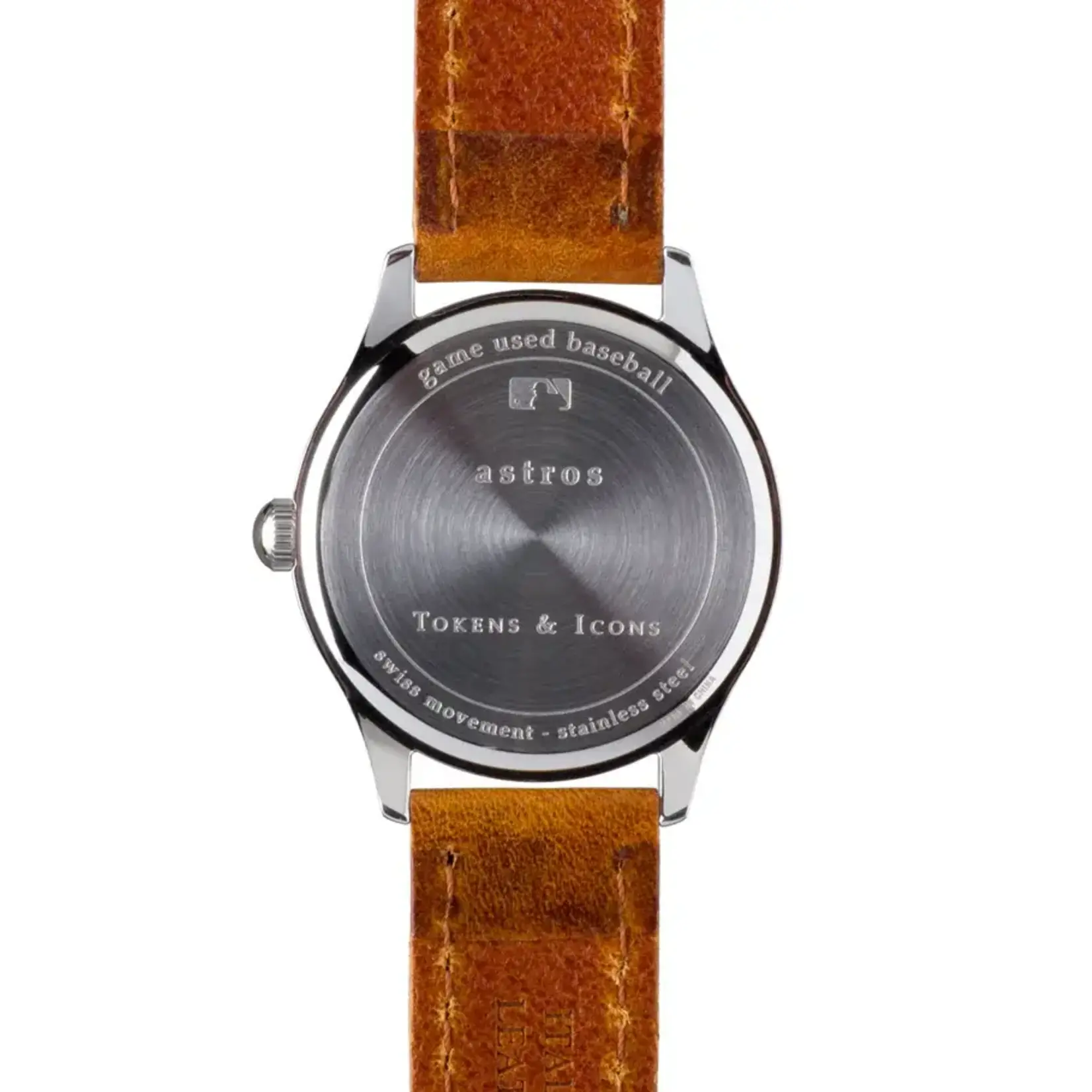 Tokens & Icons Astros MLB Game Used Baseball Watch
