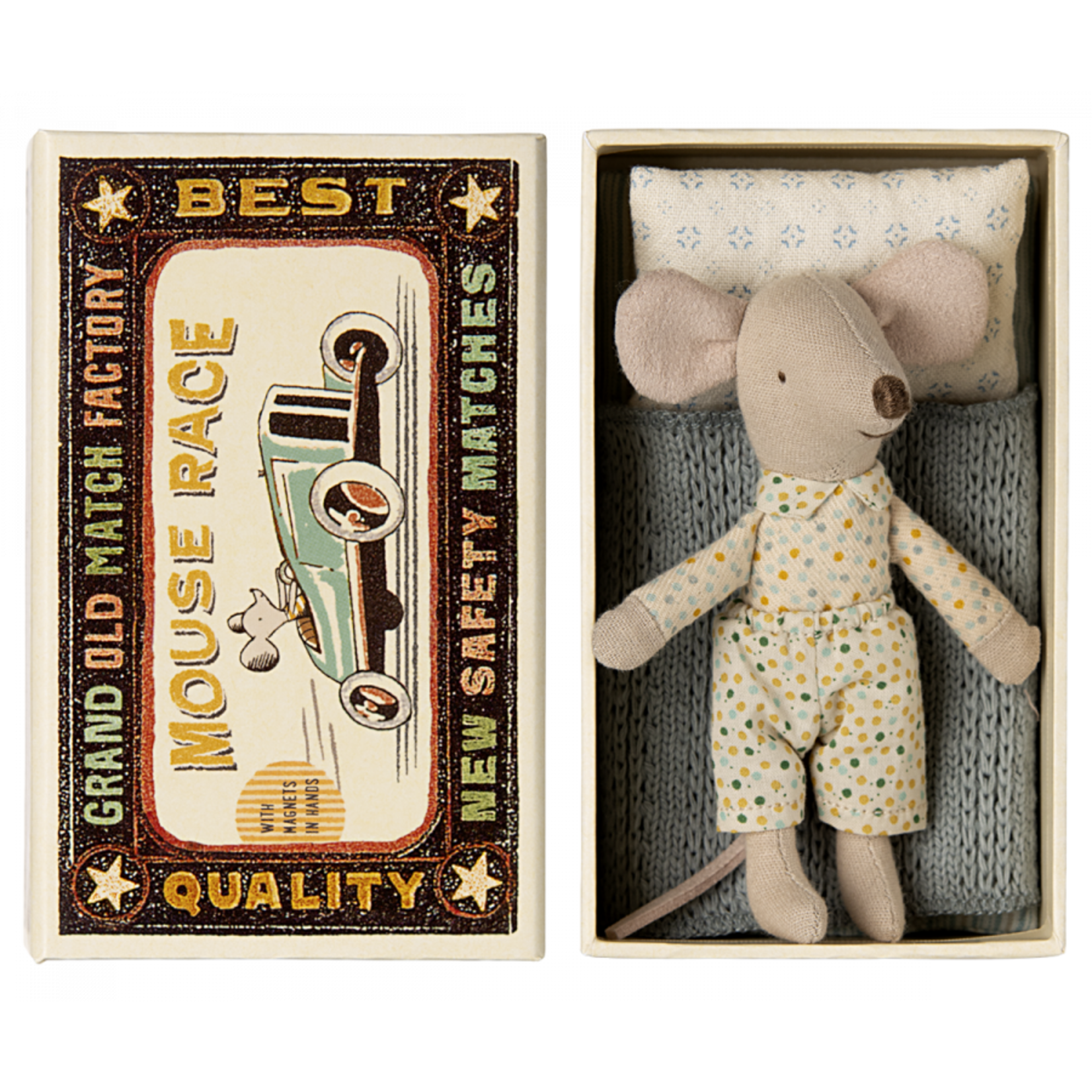 Maileg USA Little Brother Mouse in Matchbox