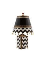 MacKenzie-Childs courtly zig zag table lamp