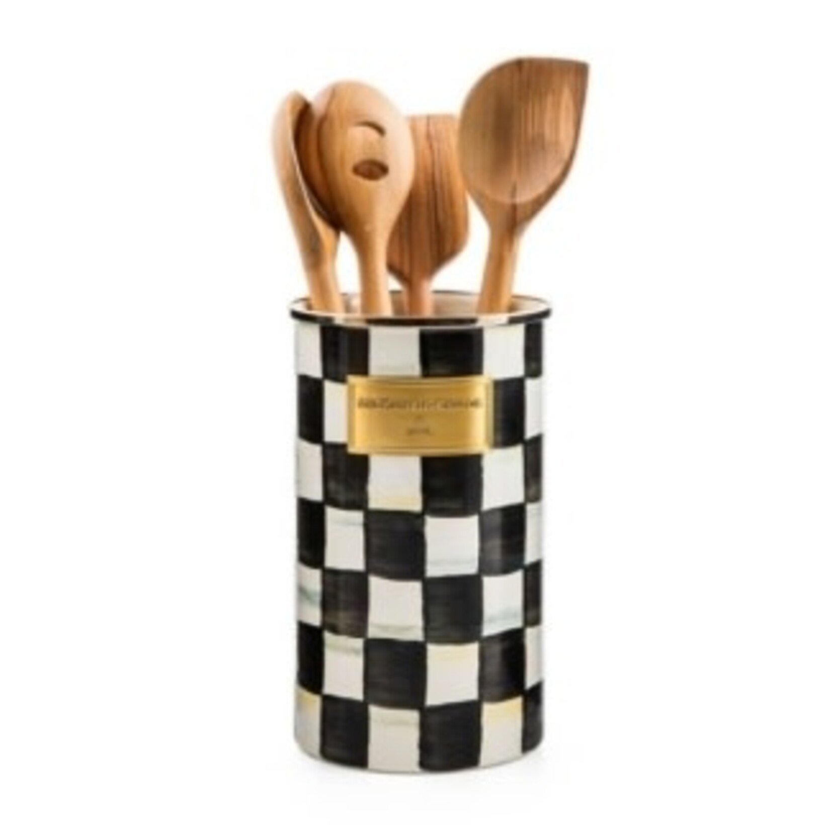 MacKenzie-Childs courtly check utensil holder