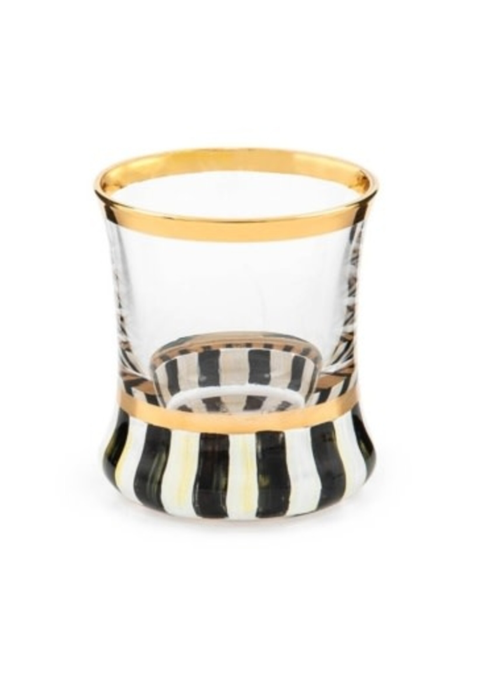 MacKenzie-Childs courtly stripe shot glass