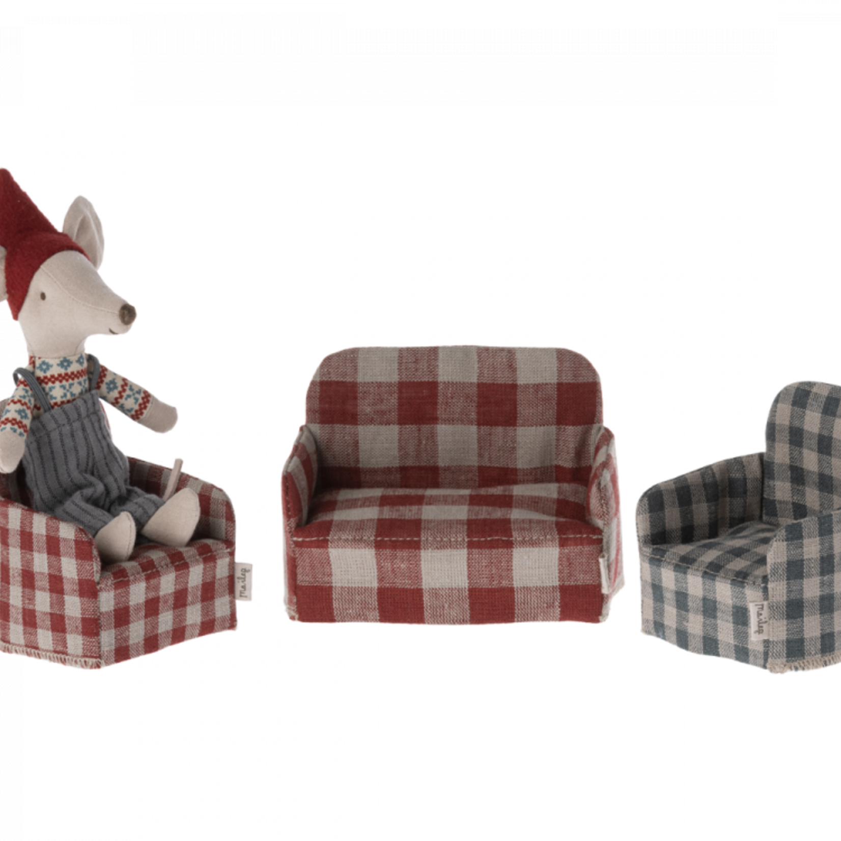 Maileg USA Chair, Mouse - Red 24'