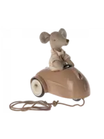 Maileg USA Mouse Car-Dark Powder