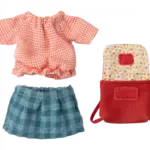 Maileg USA Clothes and Bag, Big Sister Mouse-Red