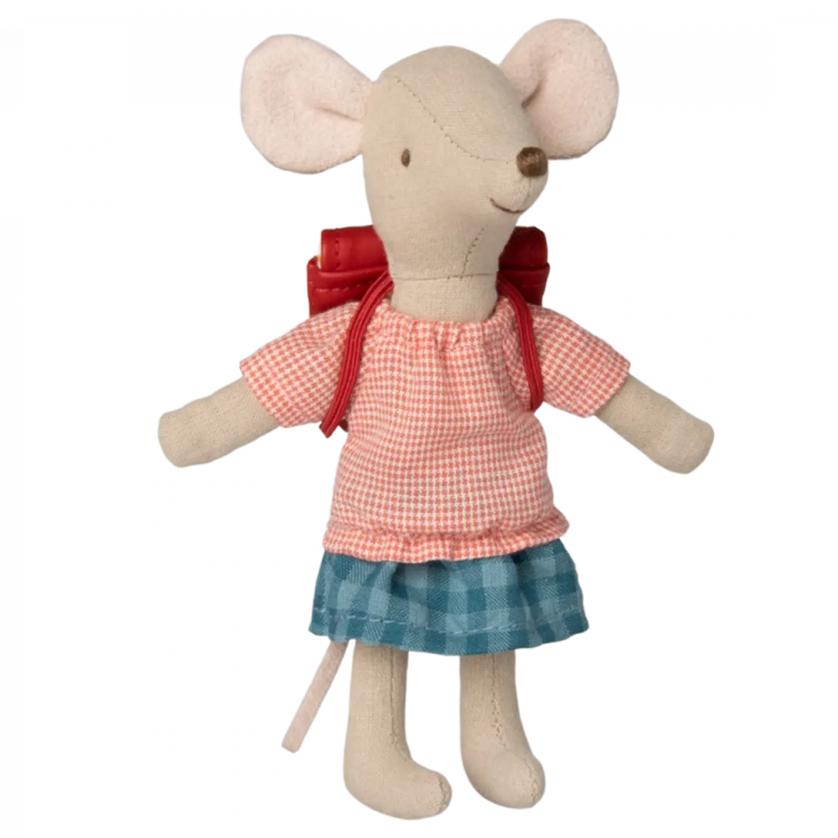 Maileg USA Clothes and Bag, Big Sister Mouse-Red