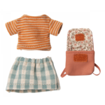 Maileg USA Clothes and Bag, Big Sister Mouse- Old Rose