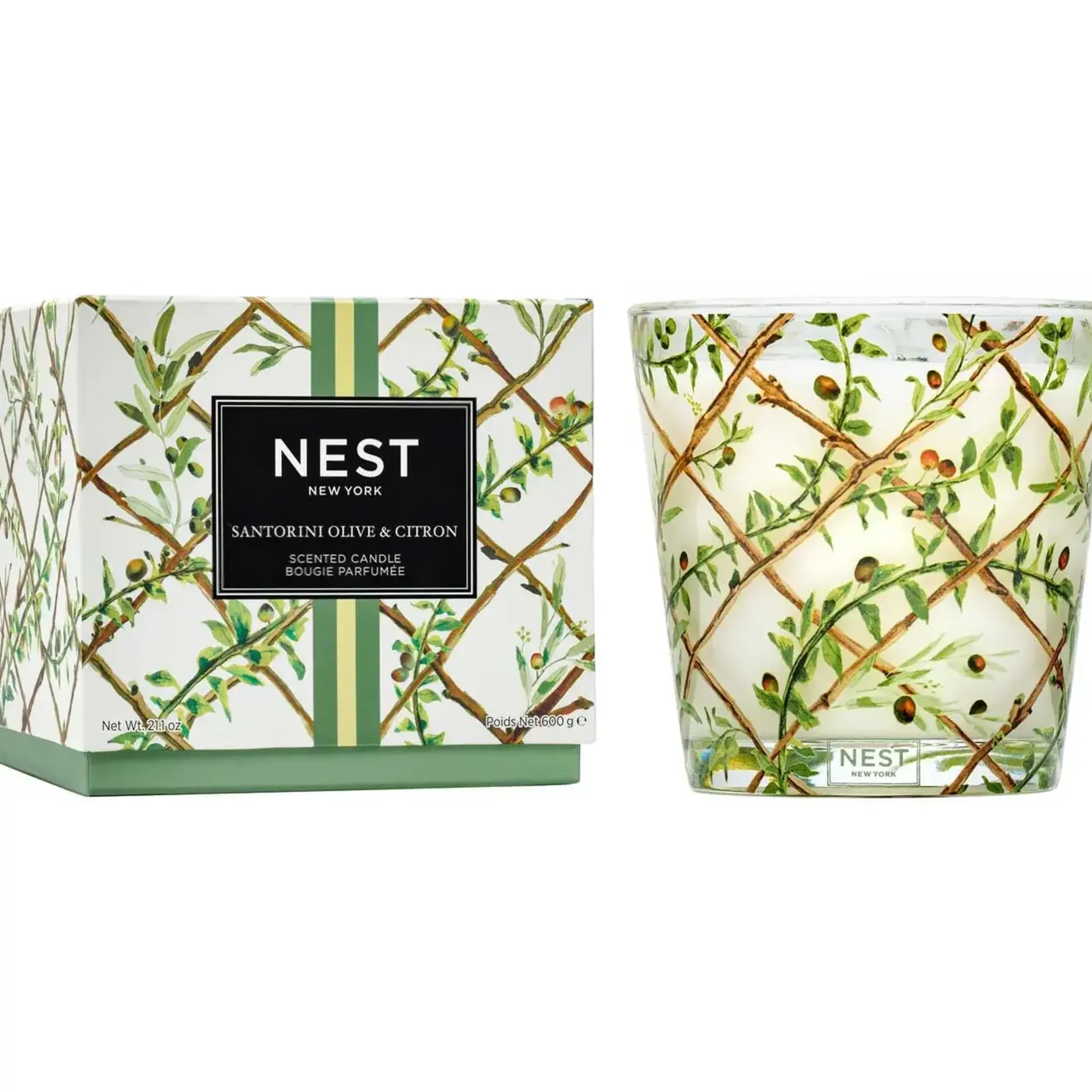 Nest Fragrances Santorini Olive & Citron 3 Wick Candle
