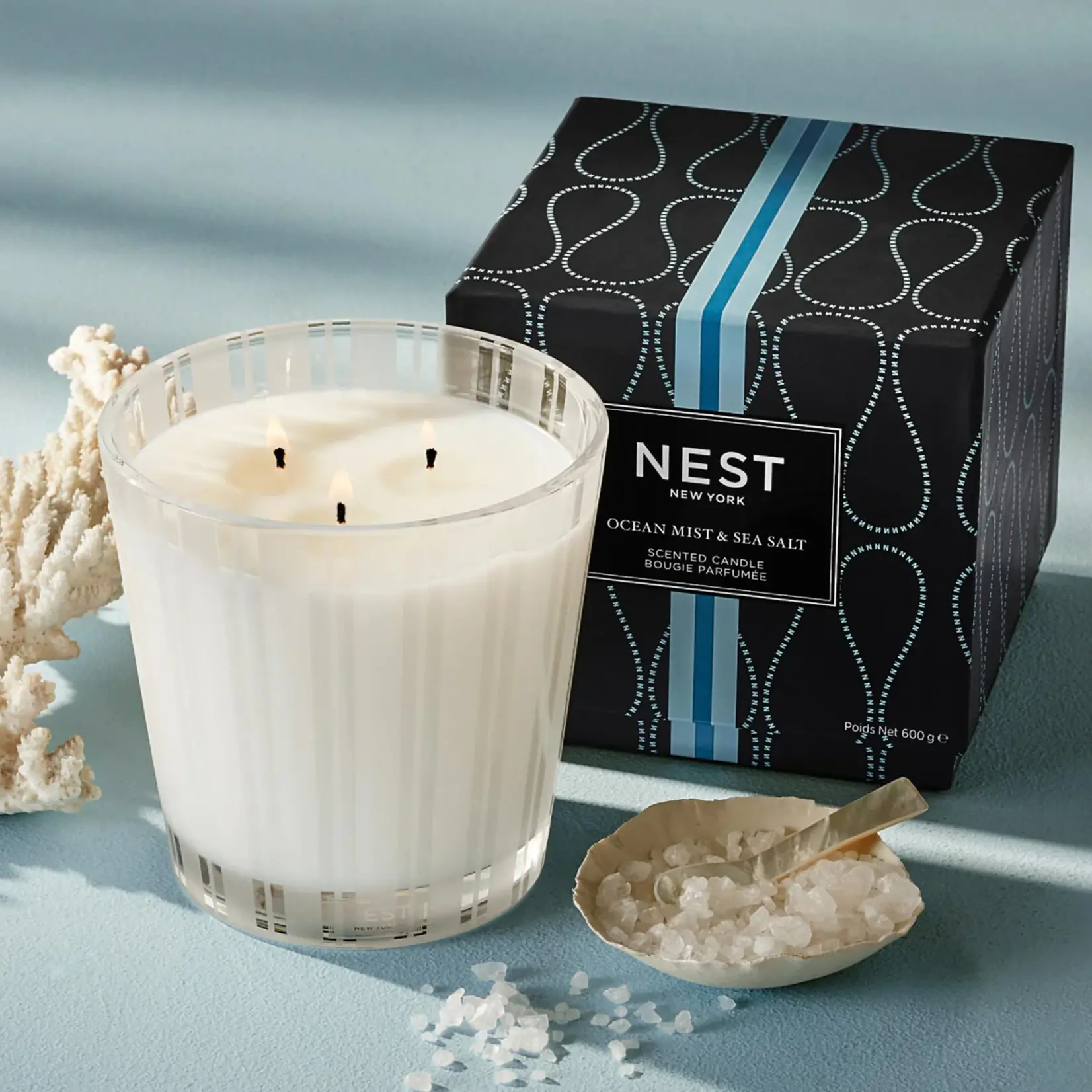 Nest Fragrances Ocean Mist & Sea Salt 3 Wick Candle