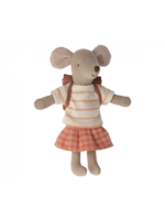 Maileg USA Tricycle Mouse, Big sister - Coral