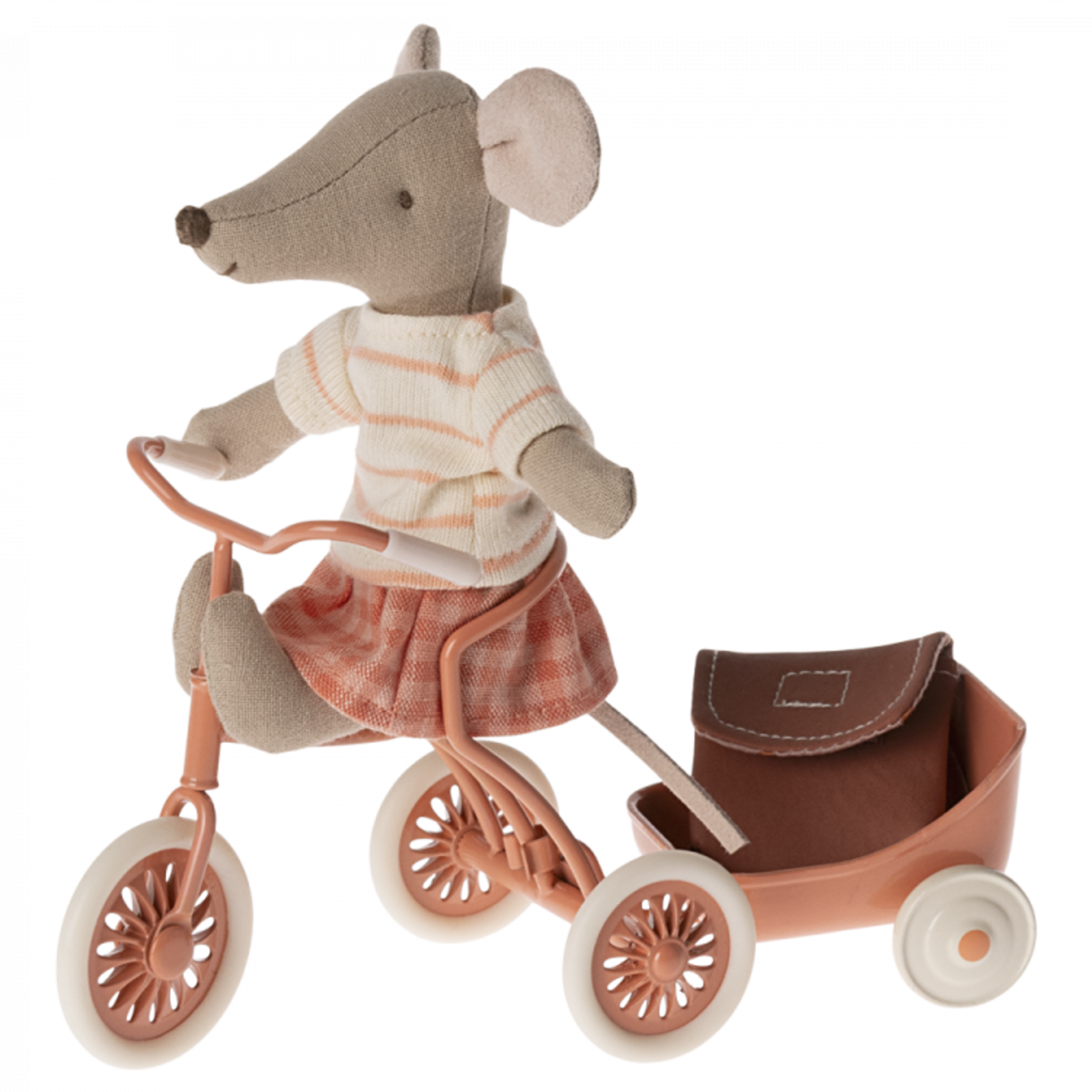 Maileg USA Tricycle Mouse, Big sister - Coral